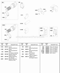 Air Cleaner Reserve Tank Radiator Brackets Diagram and Parts List for 588447-0223-E2  Briggs and Stratton Engine